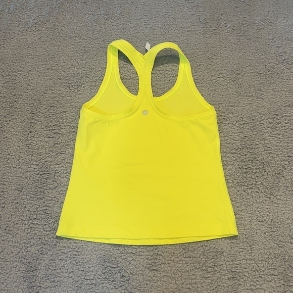 Lululemon Cool Racerback size 6 color yellow - Picture 5 of 5